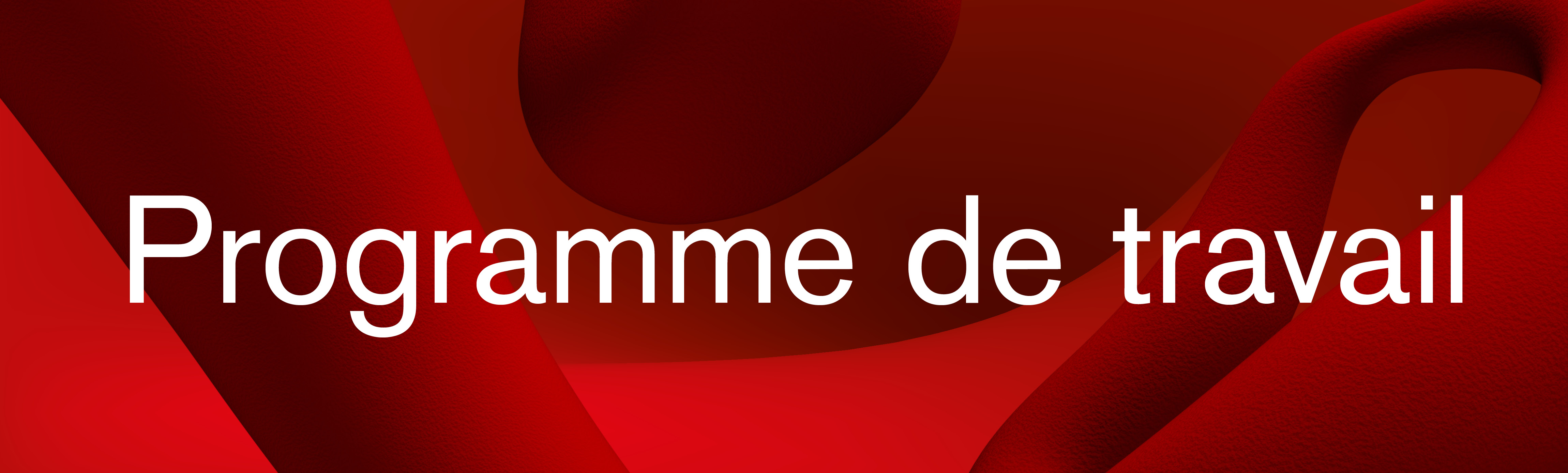 Programme de travail